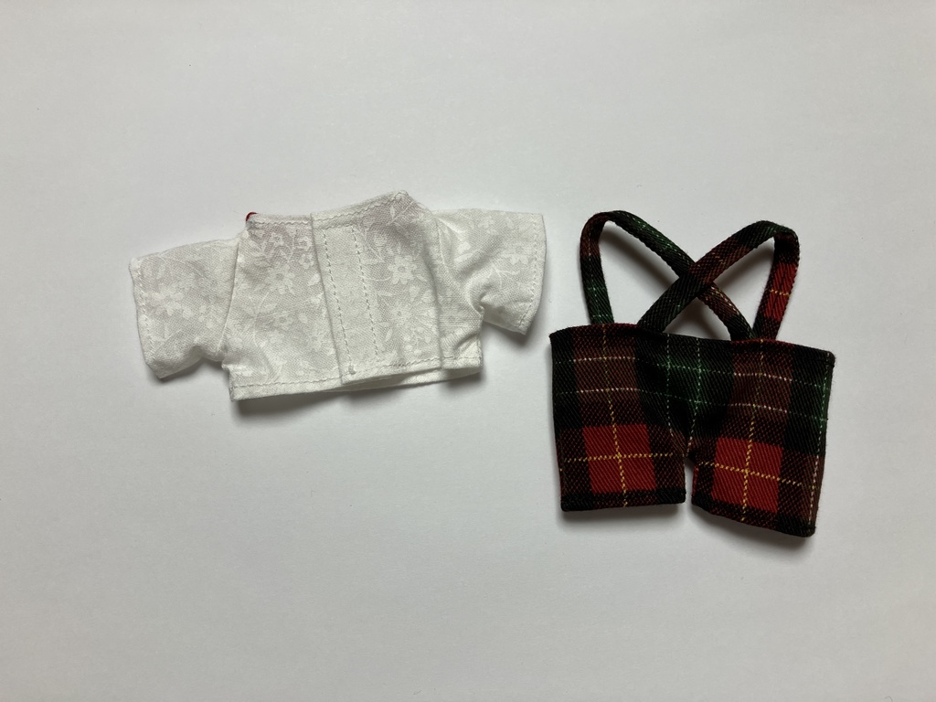 チェックズボン&シャツセット