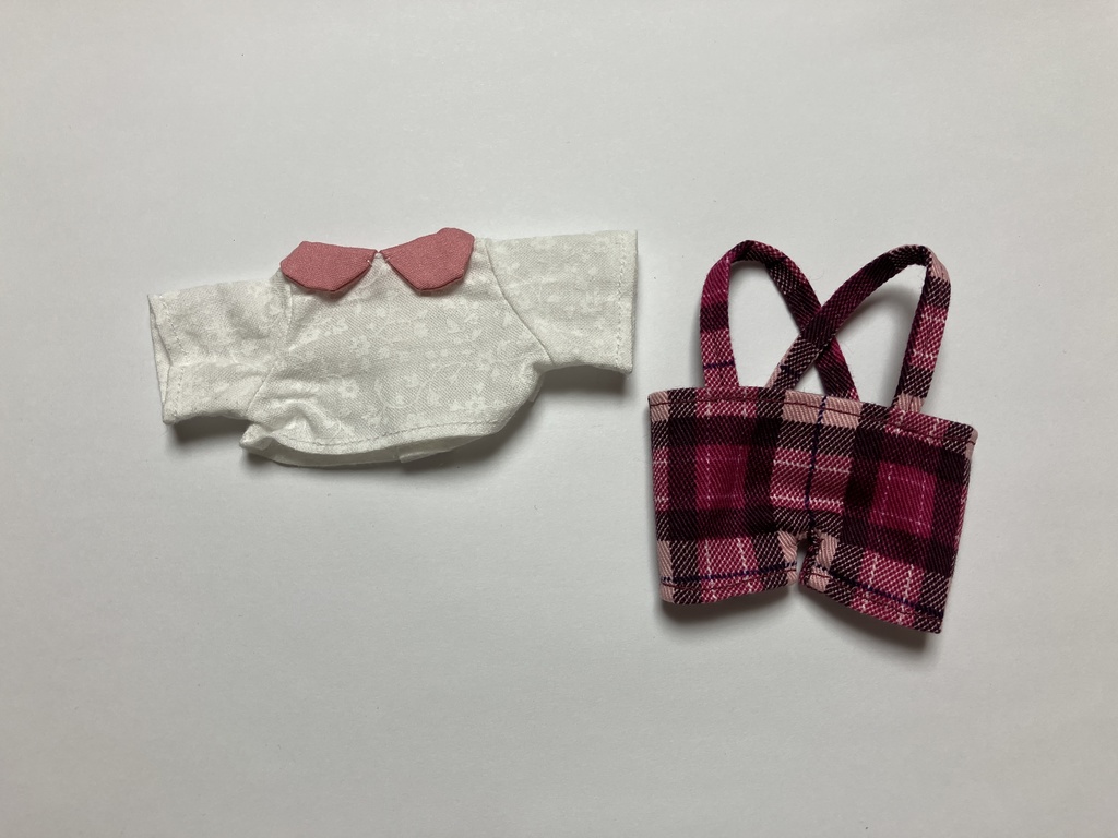 チェックズボン&シャツセット