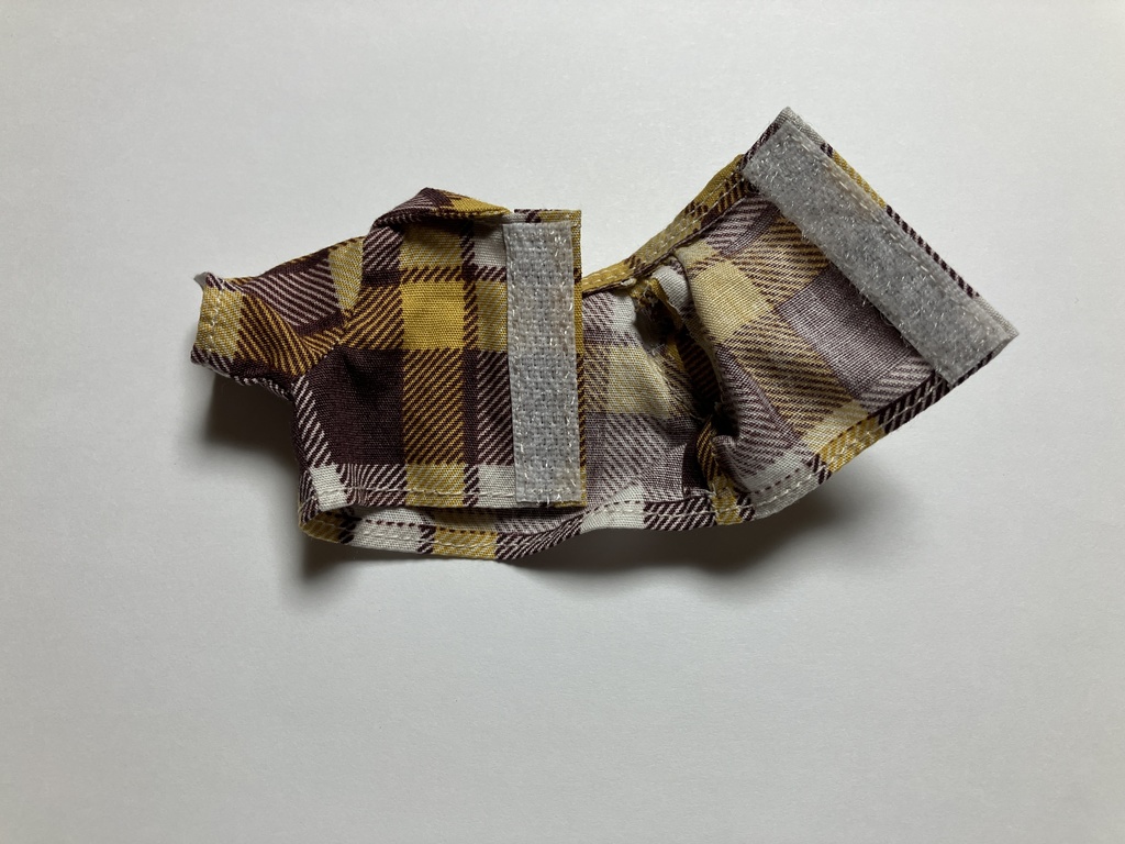 チェック×デニム