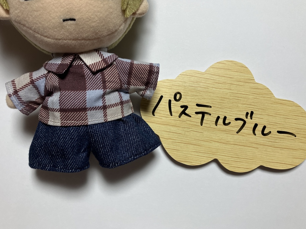 チェック×デニム