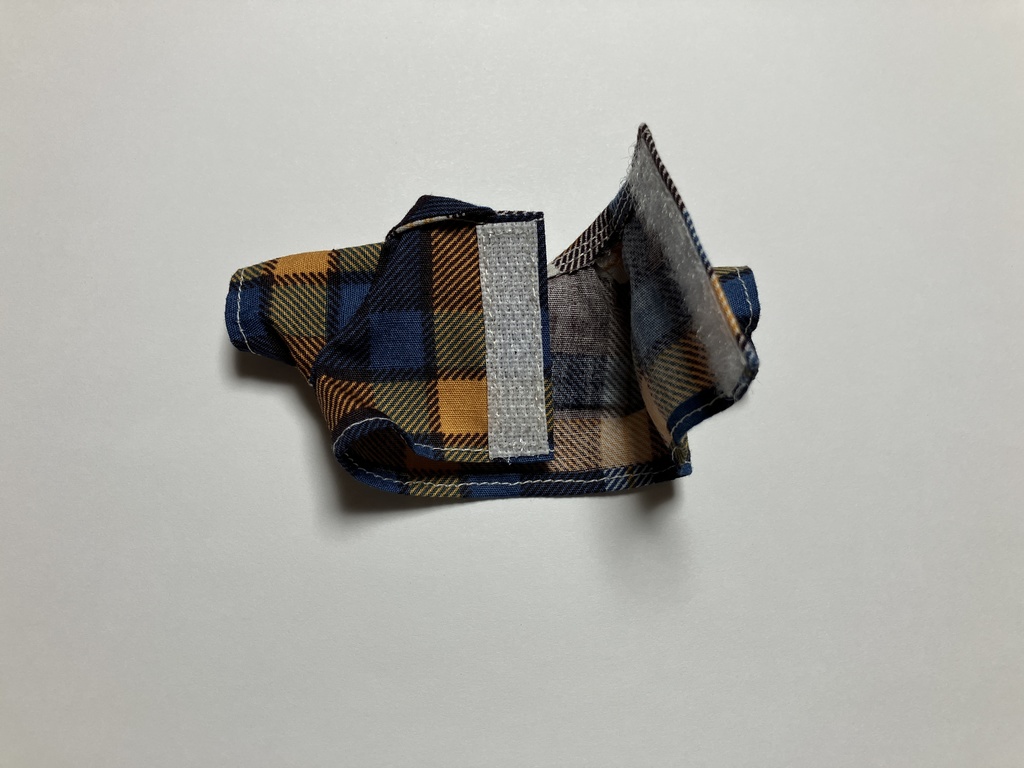 チェック×デニム