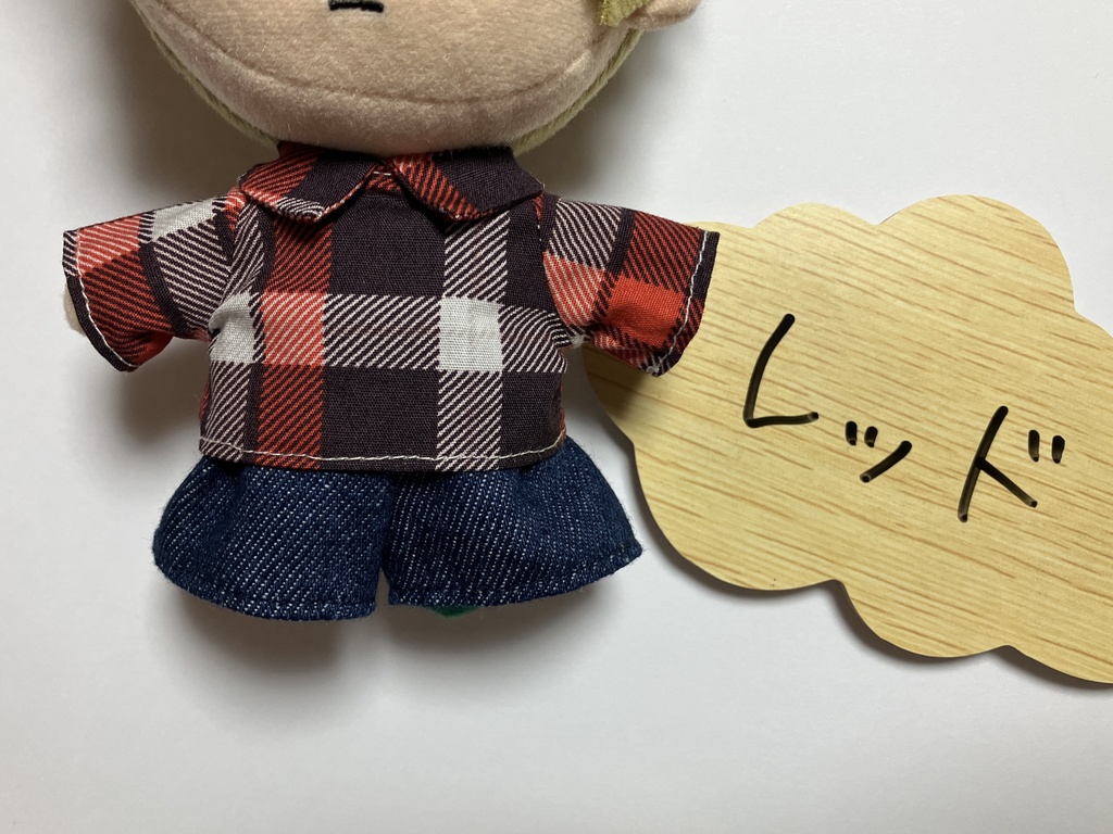 チェック×デニム