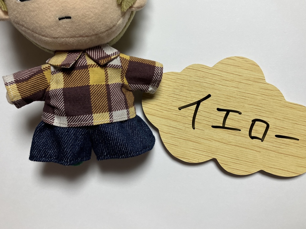 チェック×デニム