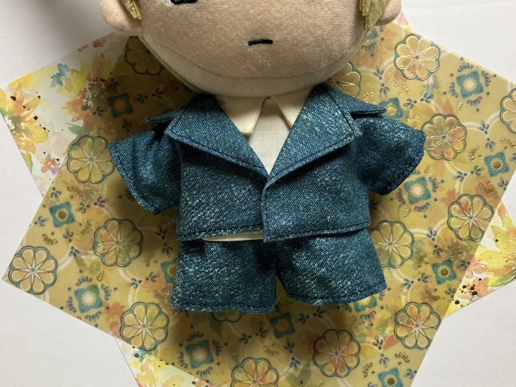 セットアップ デニム風