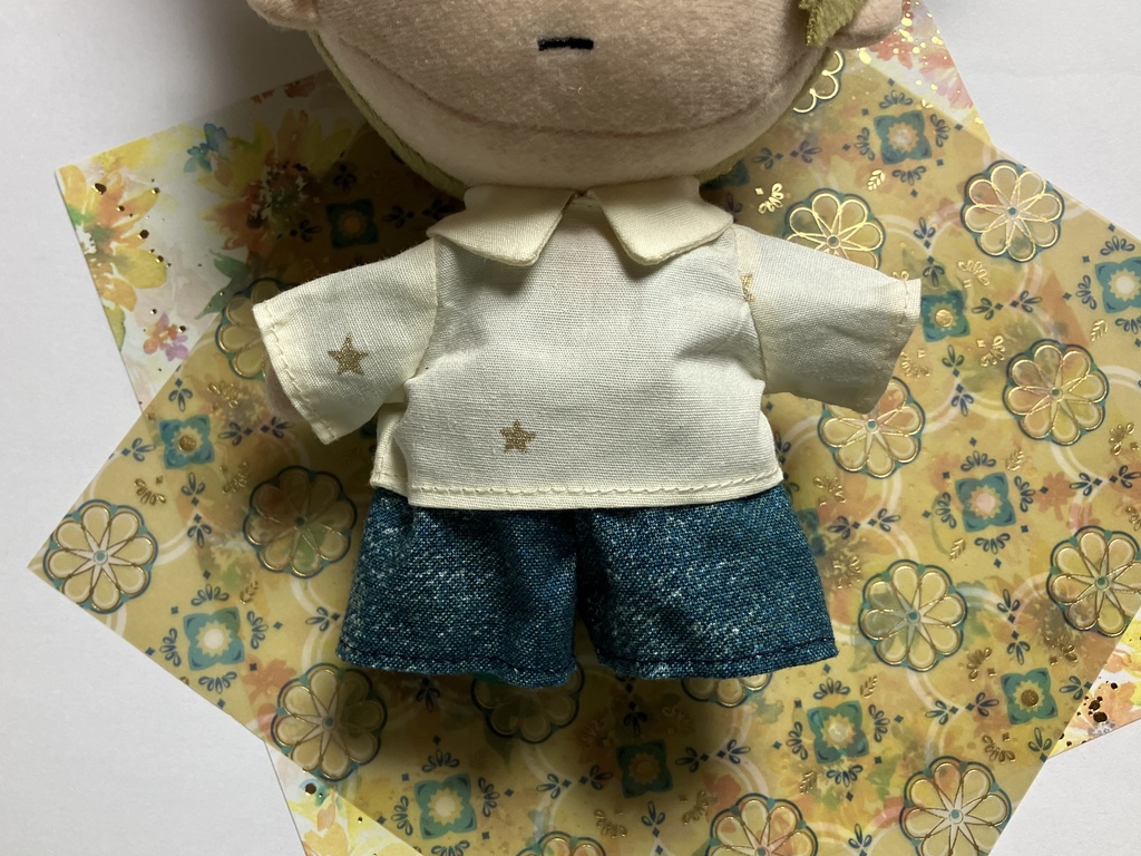 セットアップ デニム風