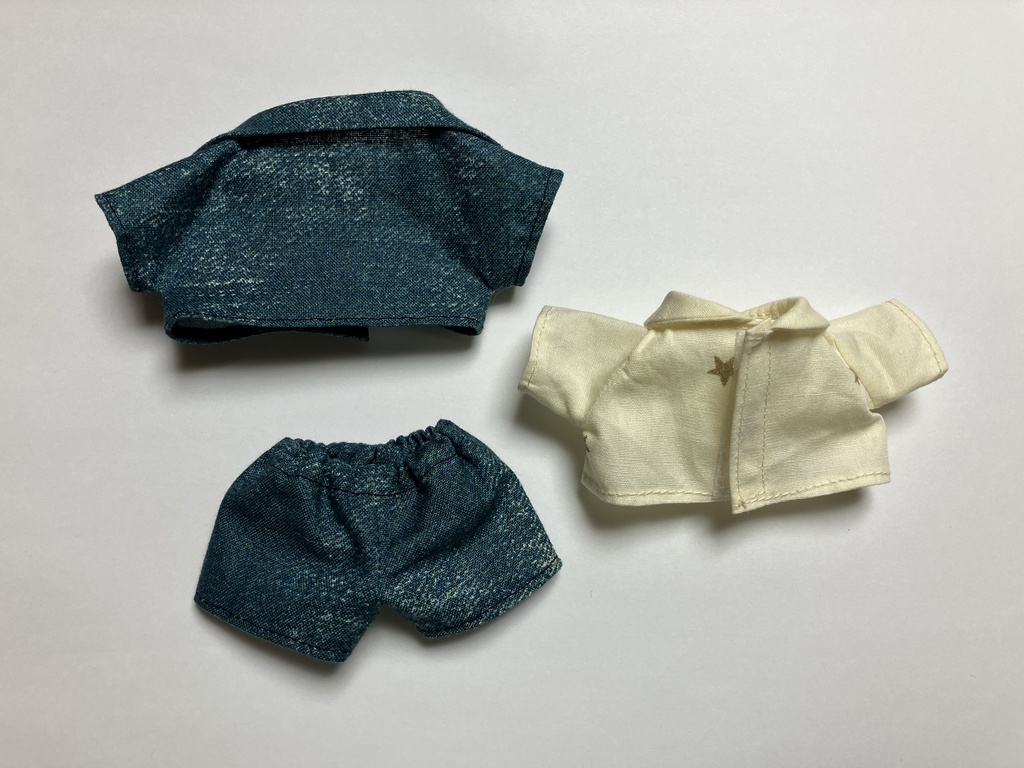 セットアップ デニム風