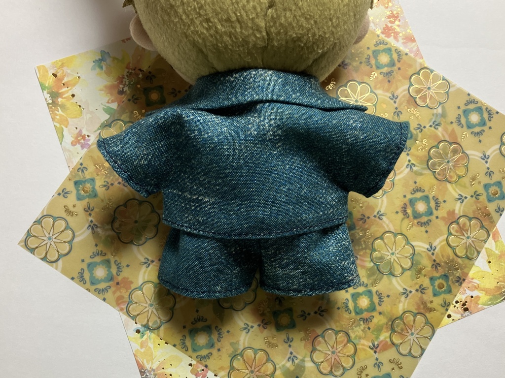 セットアップ デニム風