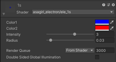 電子の波動関数シェーダ―