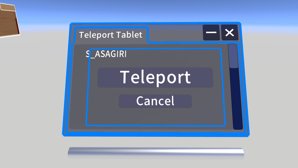設置型＆タブレット型　テレポートシステム【VRChatワールド用】