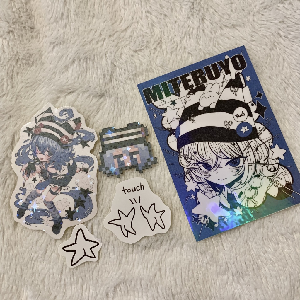 藍ちゃんとケツ星ステッカーセット