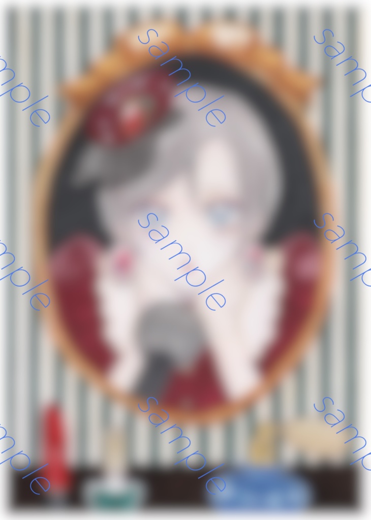 廉❤︎女装イラスト本(A5/8P)+ポストカード(2枚1組)セット