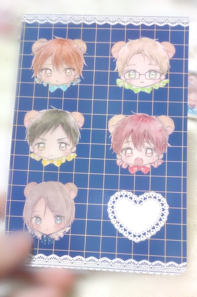 廉❤︎女装イラスト本(A5/8P)+ポストカード(2枚1組)セット