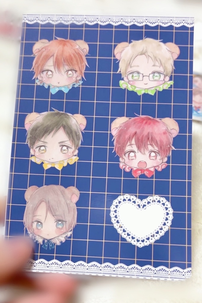 SOARAキラキラシール(大小5種1組)+ポストカード(2種1組)セット