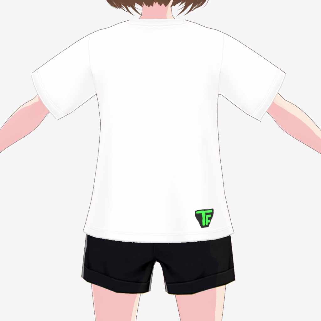 (VRoid)男女兼用 白Tシャツ