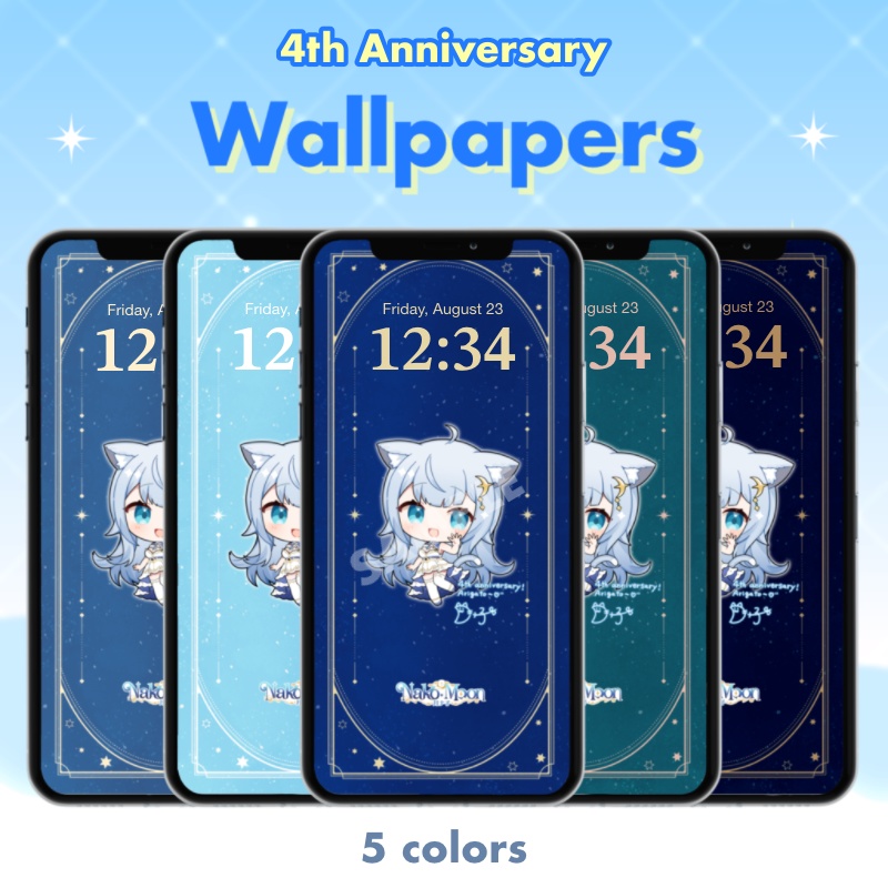 [4th Anniversary] Wallpapers for smartphone / ４周年記念スマホ壁紙