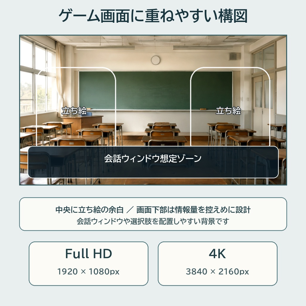 ゲーム制作・ノベルゲーム向け背景36枚|現代日常編【昼・夕方・夜/4K対応】