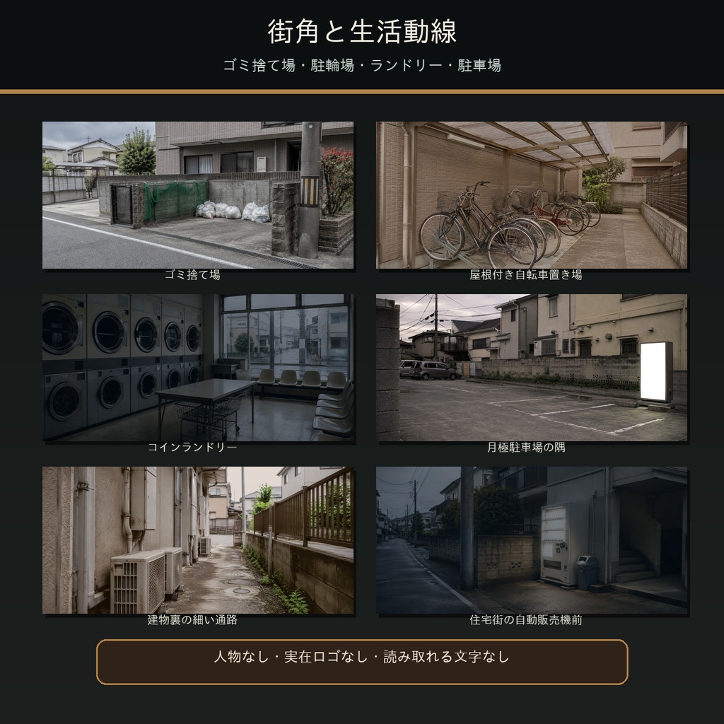 生活感のある「つなぎ場所」背景素材72枚|16:9+スマホ縦9:16【TRPG・ノベルゲーム】