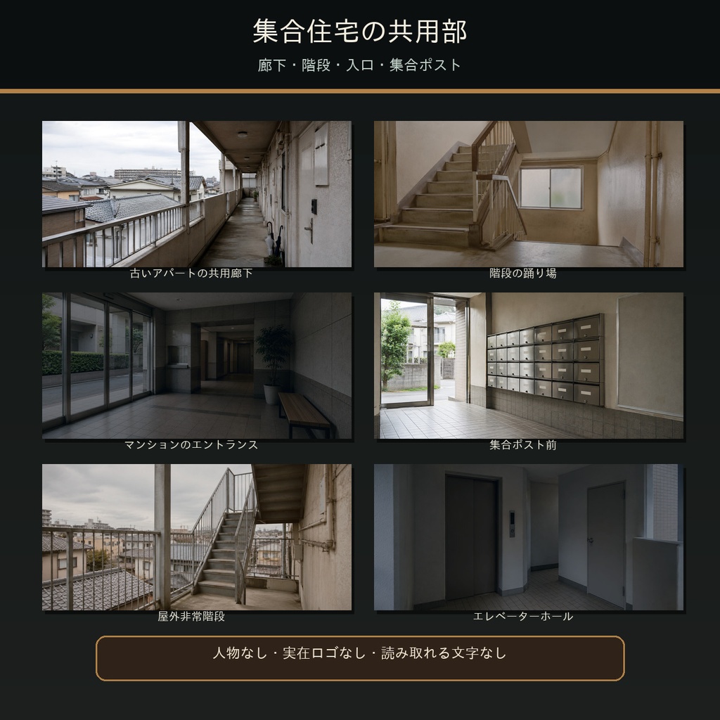 生活感のある「つなぎ場所」背景素材72枚|16:9+スマホ縦9:16【TRPG・ノベルゲーム】