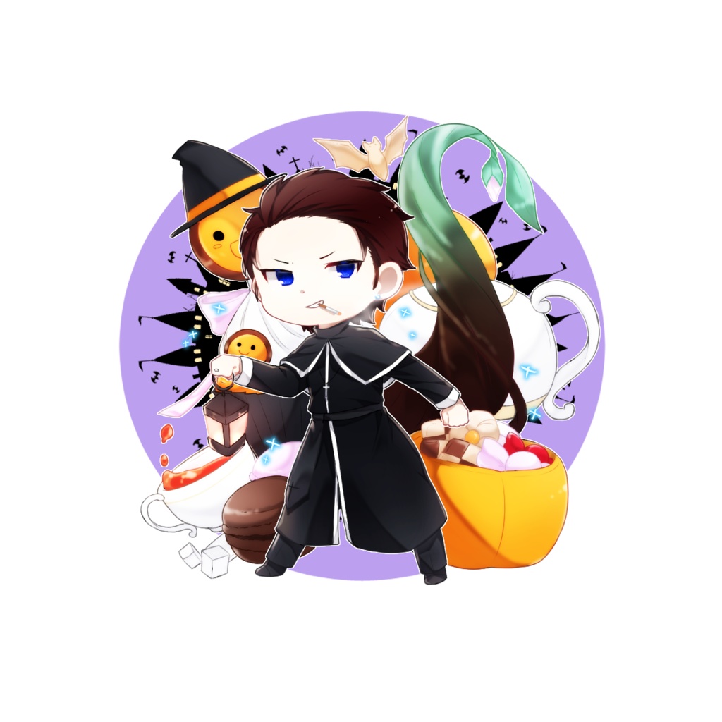 ハロウィンアクキー(裏)