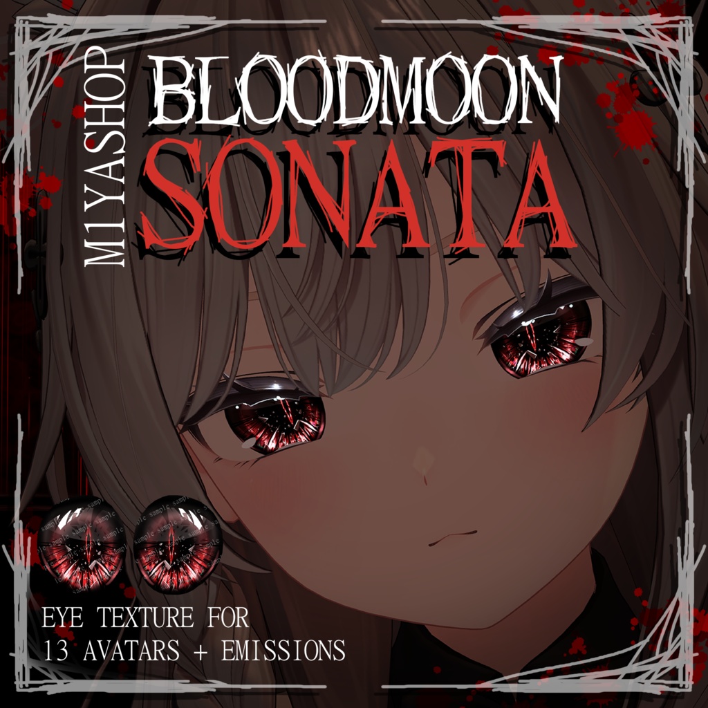 [13 Avatars] Bloodmoon Sonata Eyes [VRChat]