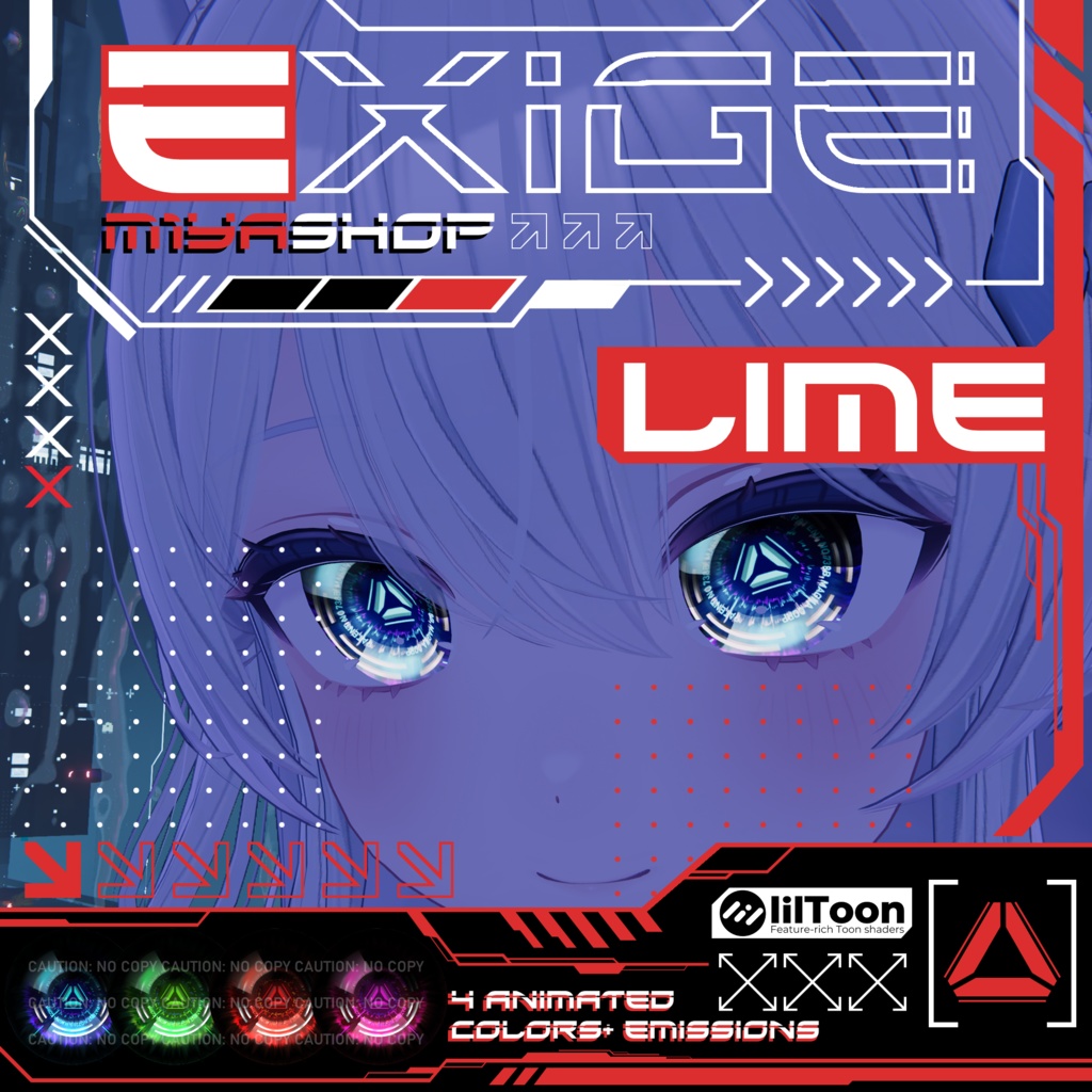 [13 Avatars] Exige ✨Animated✨ Eyes [VRChat] 缩略图 6