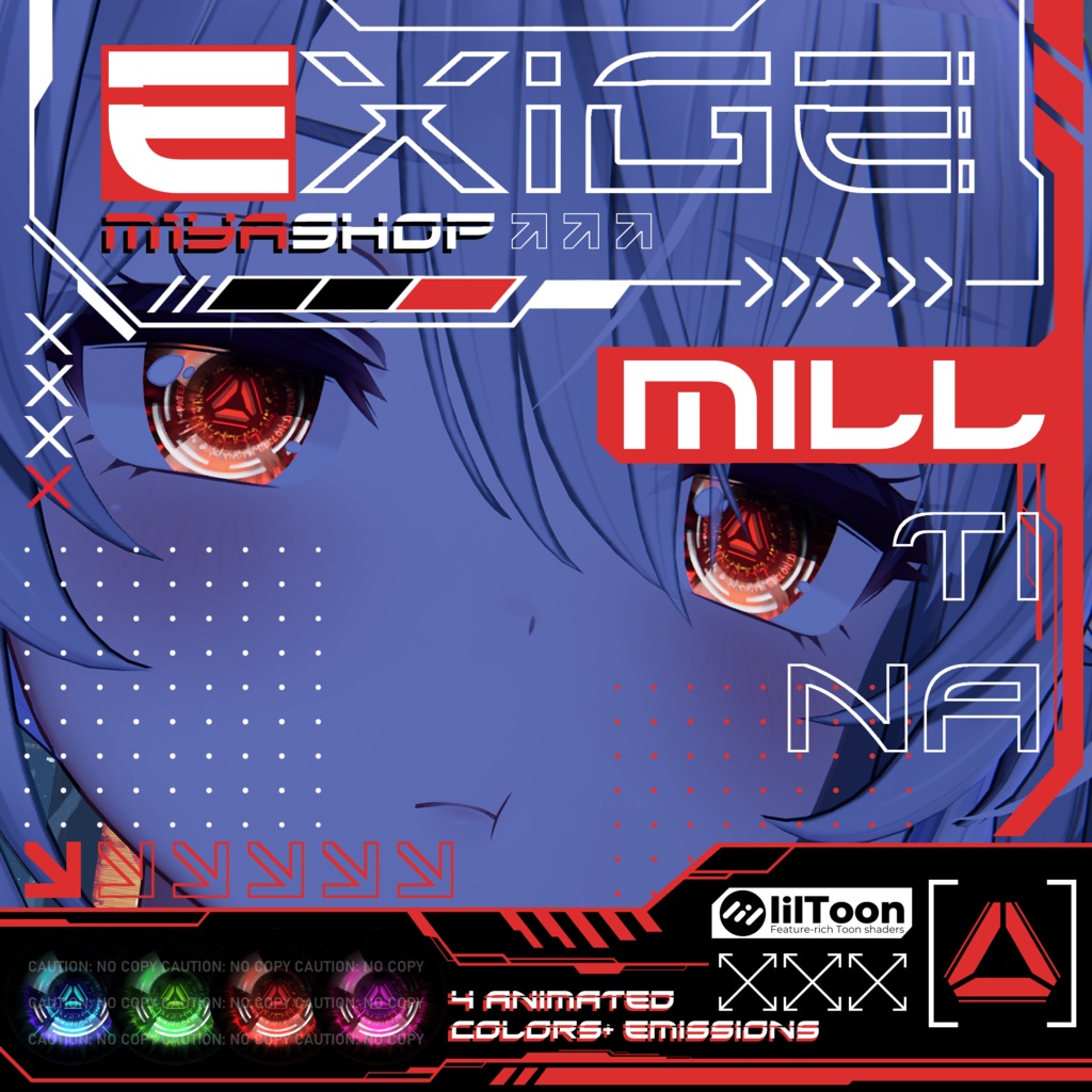 [13 Avatars] Exige ✨Animated✨ Eyes [VRChat] 缩略图 9