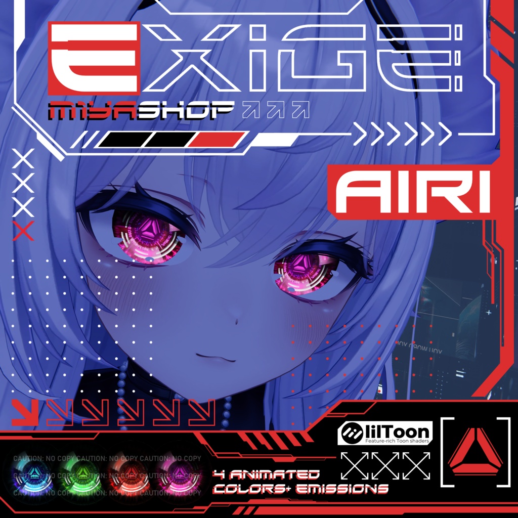 [13 Avatars] Exige ✨Animated✨ Eyes [VRChat] 缩略图 2