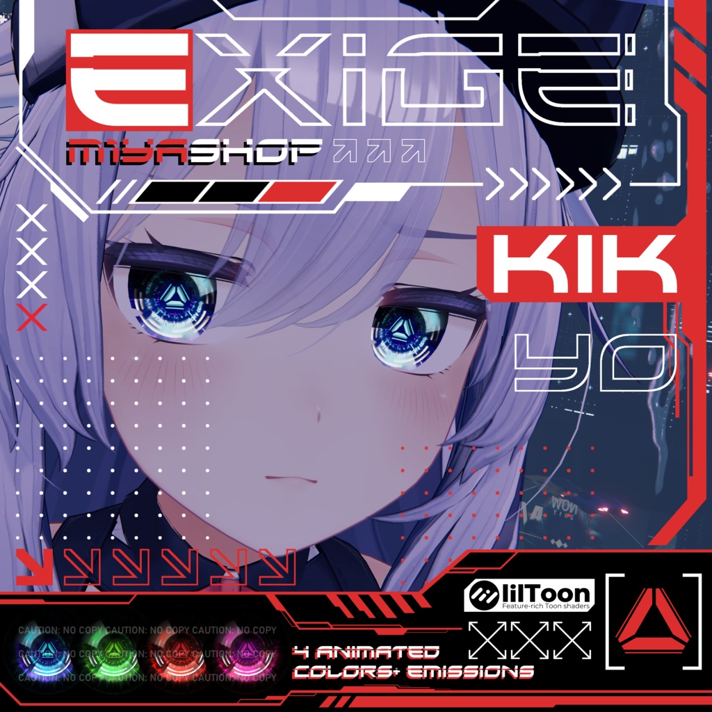 [13 Avatars] Exige ✨Animated✨ Eyes [VRChat] 缩略图 5