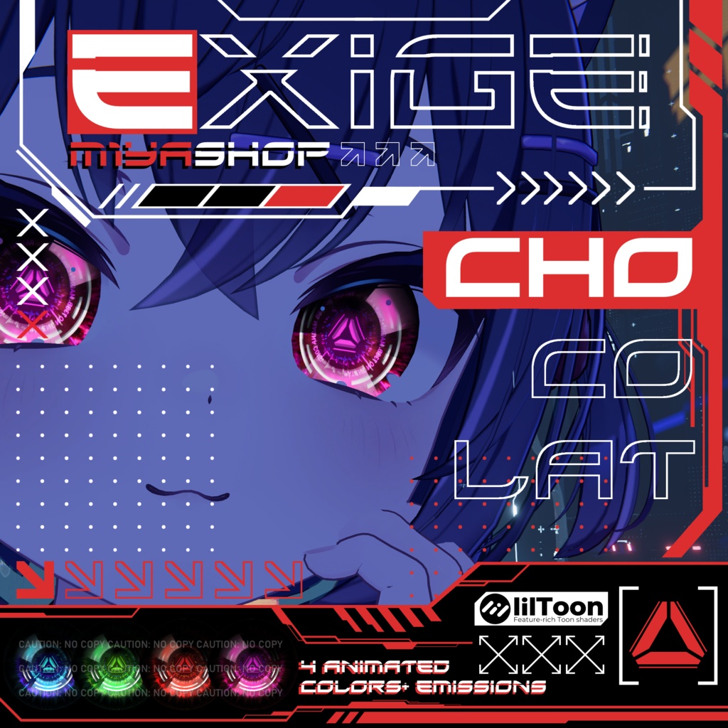 [13 Avatars] Exige ✨Animated✨ Eyes [VRChat] 缩略图 4