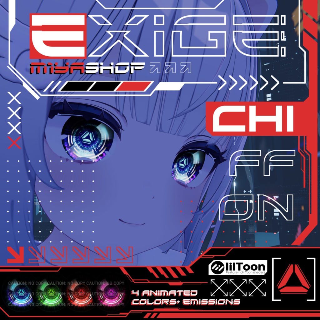 [13 Avatars] Exige ✨Animated✨ Eyes [VRChat] 缩略图 3