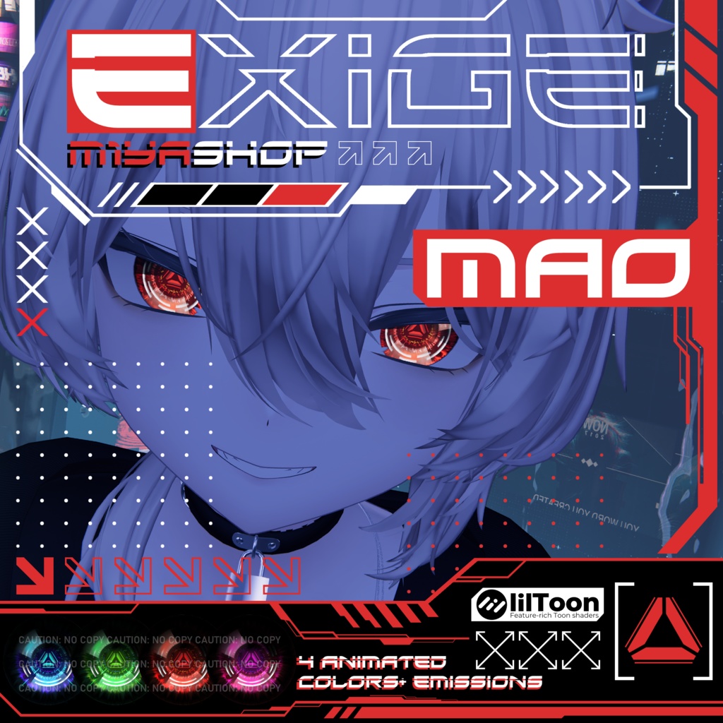 [13 Avatars] Exige ✨Animated✨ Eyes [VRChat] 缩略图 8