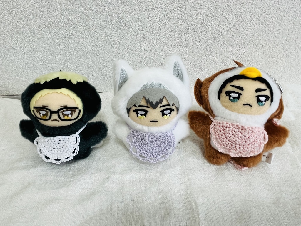 【ちみけも用】淡色ふわふわスタイ