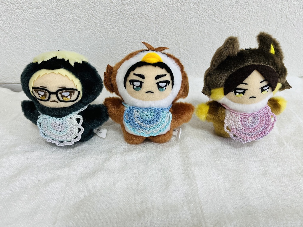 【ちみけも用】淡色ふわふわスタイ