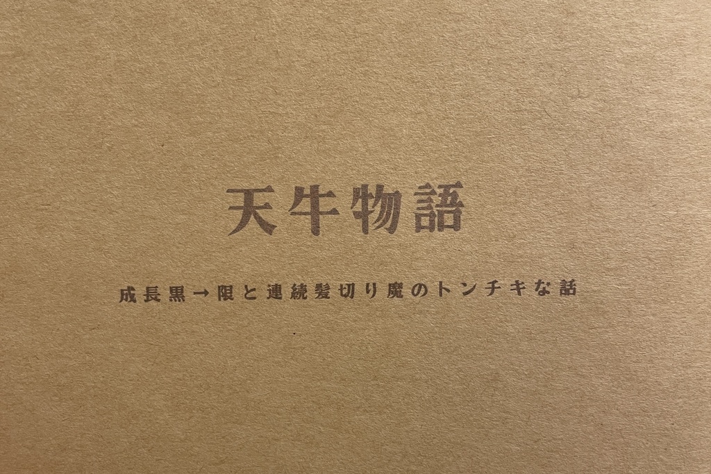 【羅小黒戦記／黒×限】天牛物語【紙で欲しい方向け】