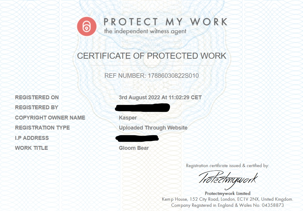 Gloom Bear (COMMERCIAL BASE)