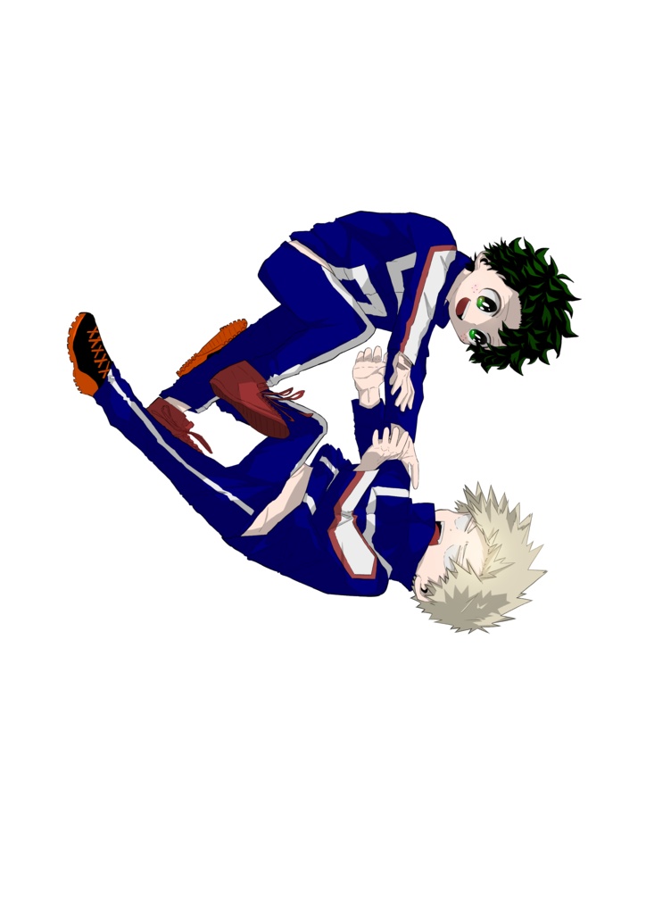 落下する勝デクアクリルキーホルダー【特典付き】