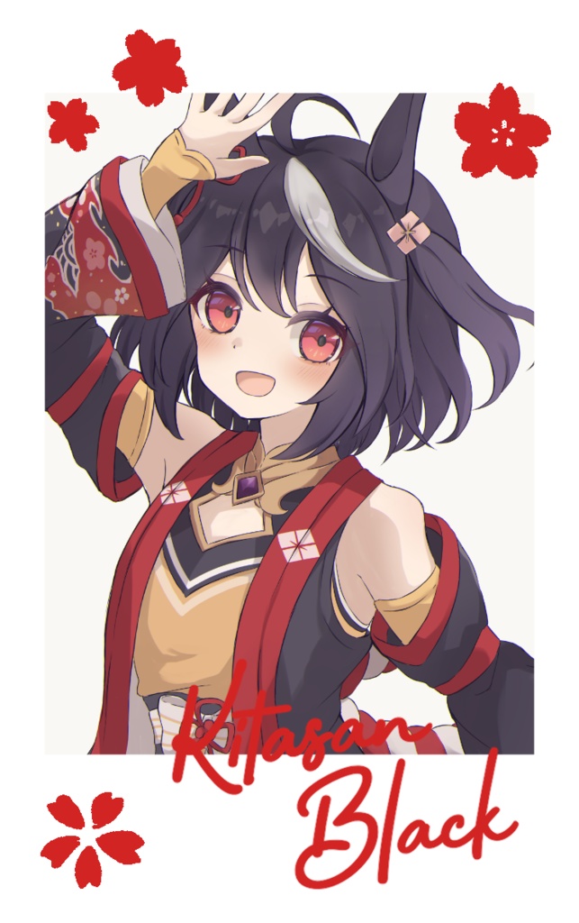 キタちゃん箔押しチェキ風カード