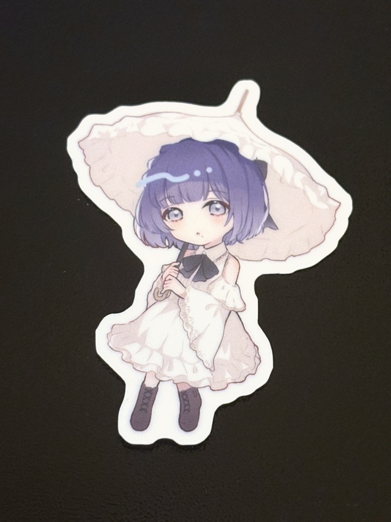 美鈴さん白ロリータステッカー