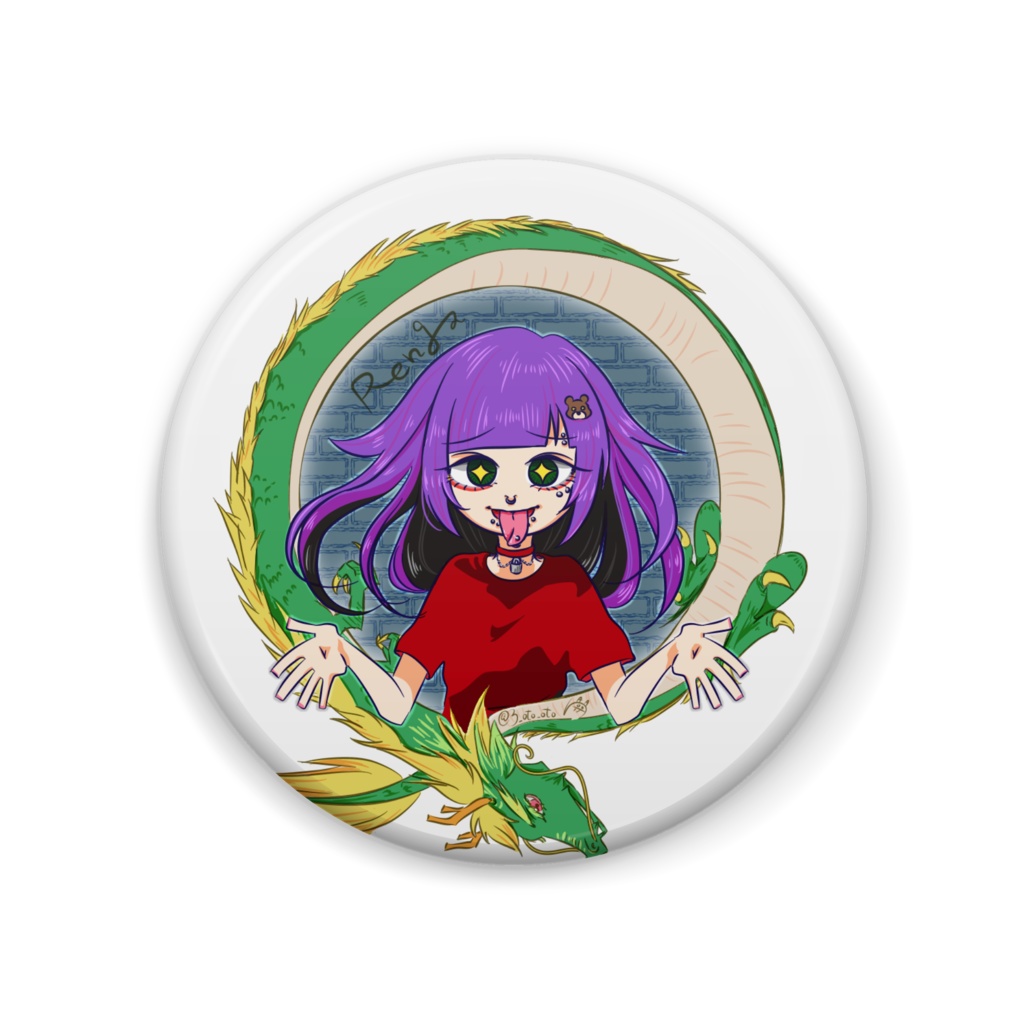 刺すタイプのレンレン🐉💨(紫)