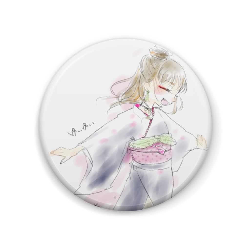 ゅぃゅぃ🐢🌸缶バッチ