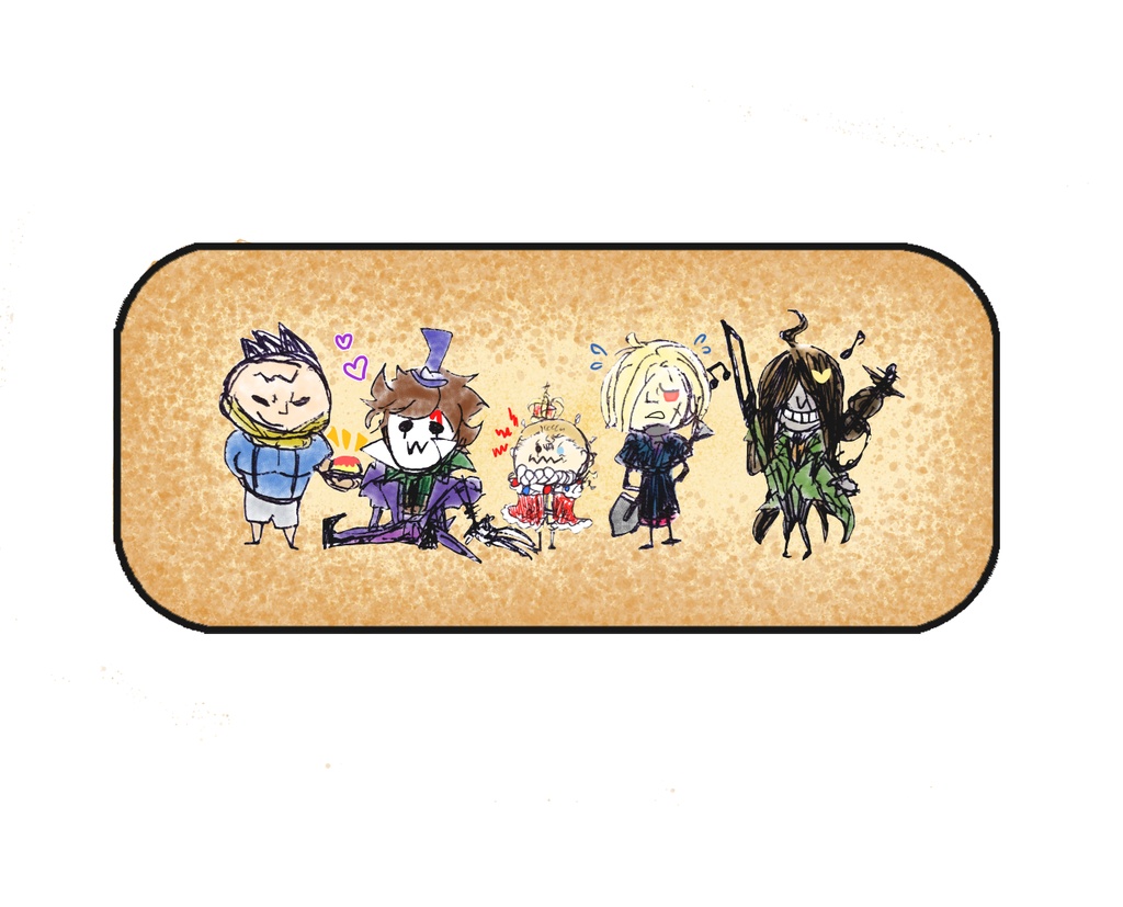 推し'sのゆるキャラ長方形缶バッジ
