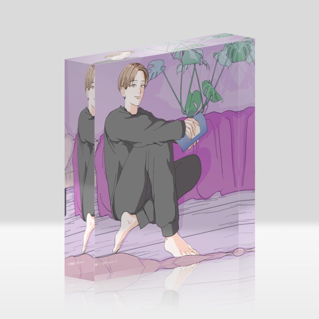 「今夜も眠らNight」木崎敦 アクリルブロック