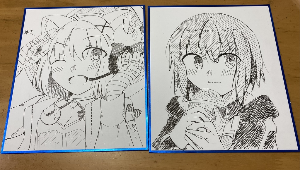 ファンタズムーン＆水着シエル 色紙2点セット