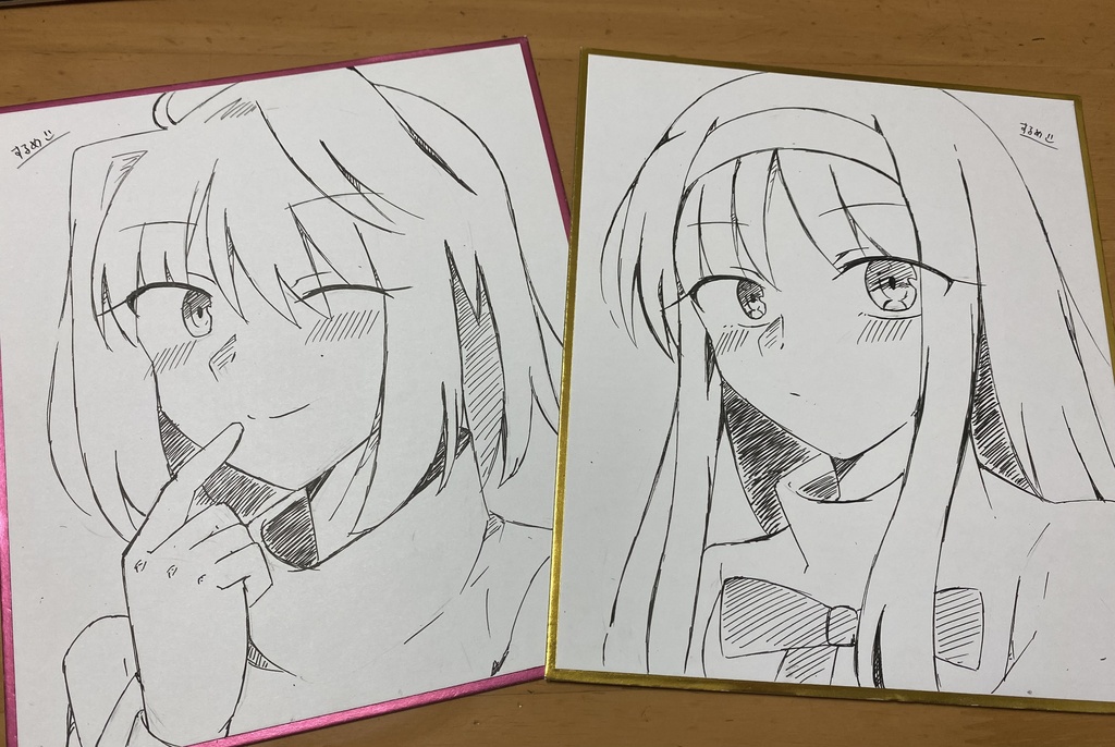 アルクェイド＆遠野秋葉 色紙2点セット