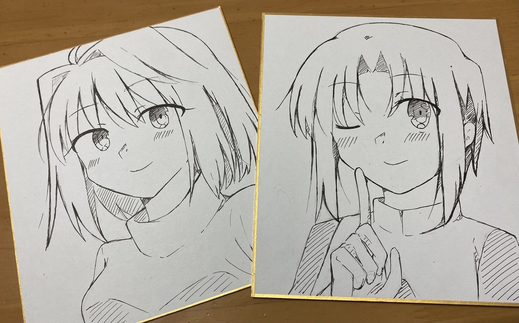 アルクェイド＆シエル 色紙2点セット