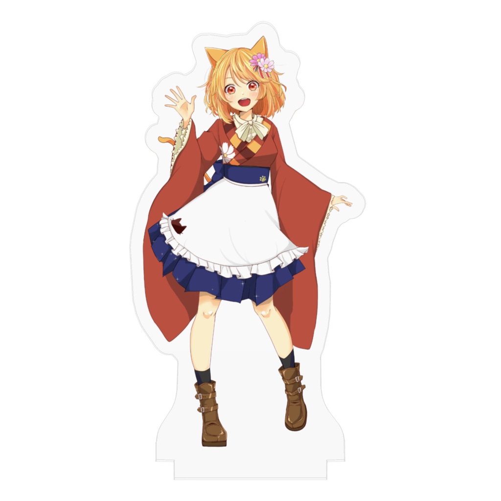 秋桜かるアクリルフィギュア -普段着Ver-