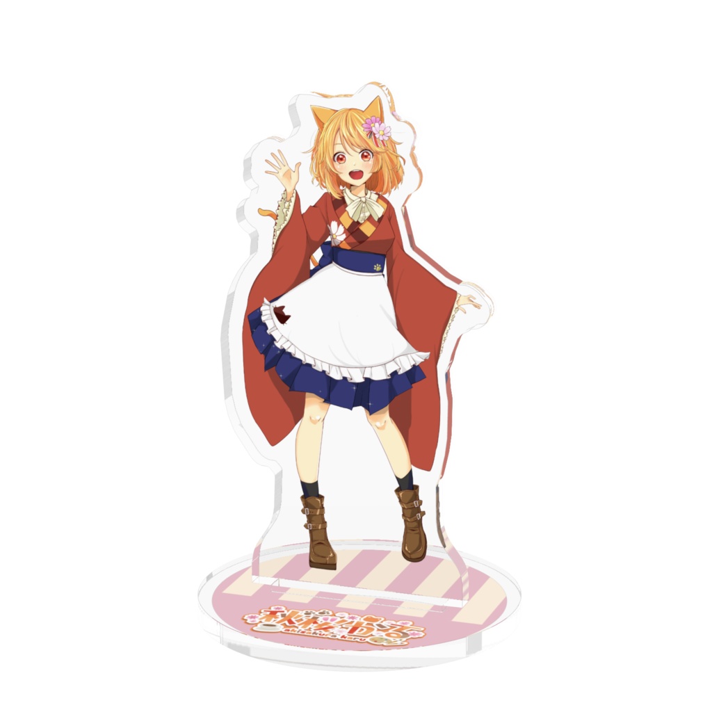 秋桜かるアクリルフィギュア　-普段着Ver-