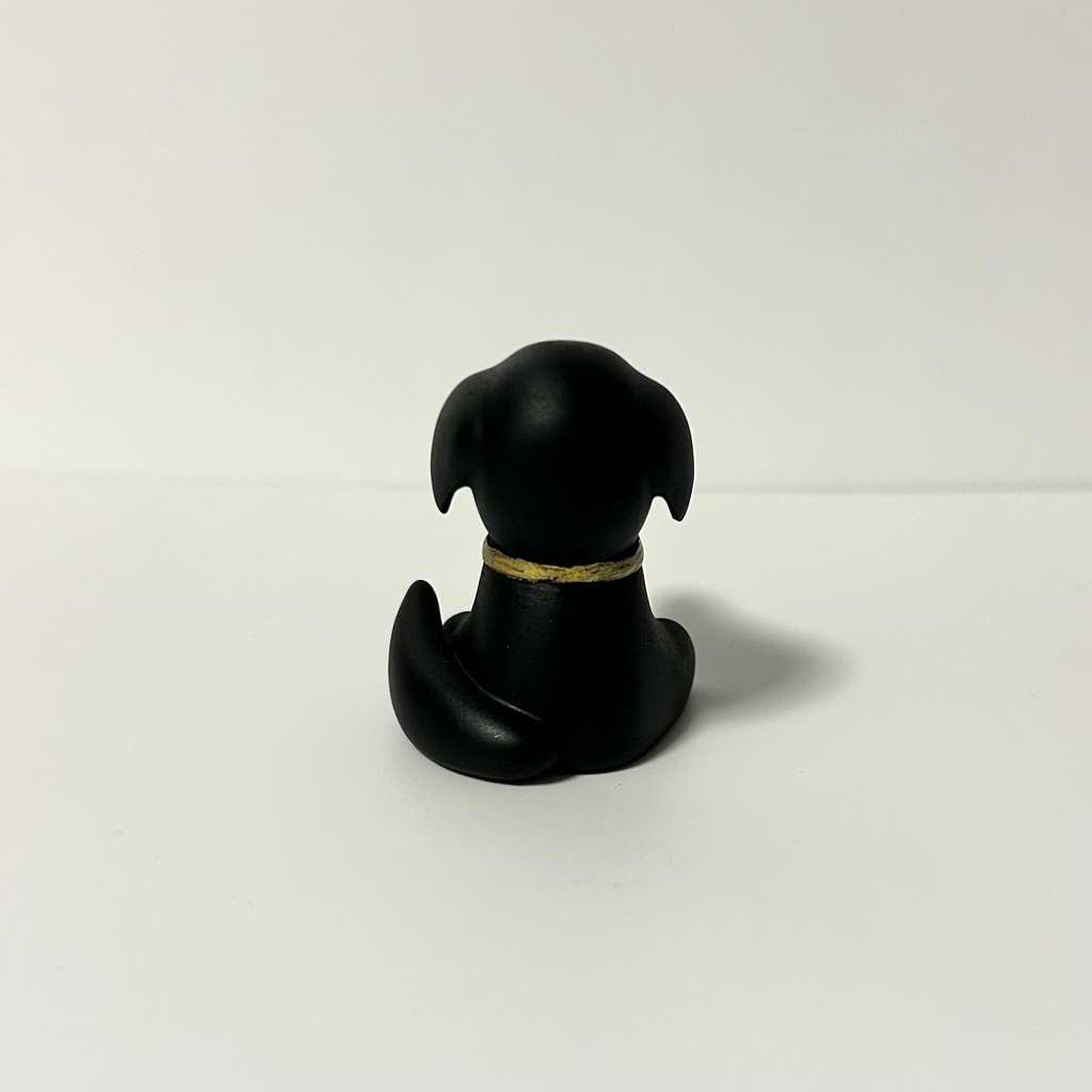 【動物フィギュア】ボルゾイ_黒