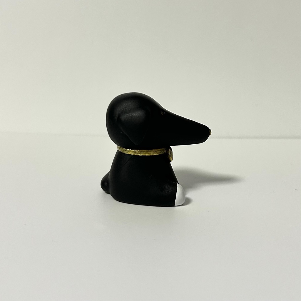 【動物フィギュア】ボルゾイ_黒
