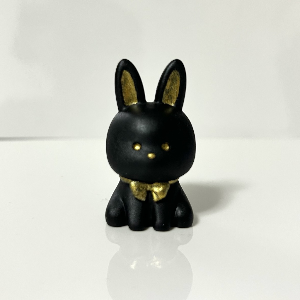 【動物フィギュア】うさぎ_黒